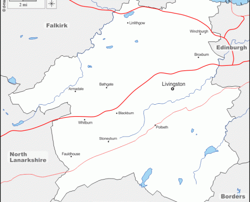 map-of-west-lothian-towns